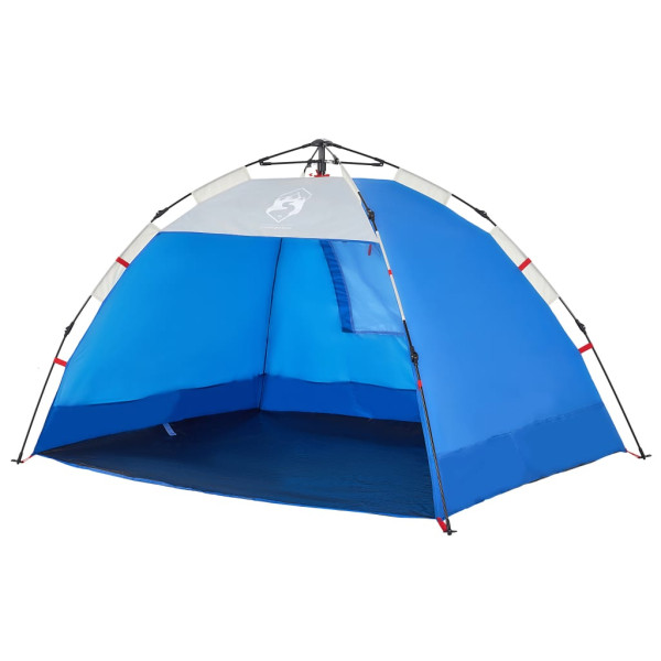 Tenda praia 2 pessoas libertação rápida impermeável azul ciano M 4
