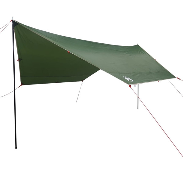 Lona de camping impermeable verde 430x380x210 cm M 2