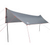 Lona de camping impermeable gris y naranja 460x305x210 cm 2