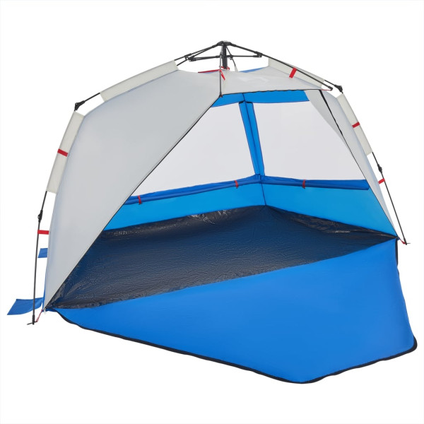 Tenda praia 3 pessoas libertação rápida impermeável azul ciano M 5