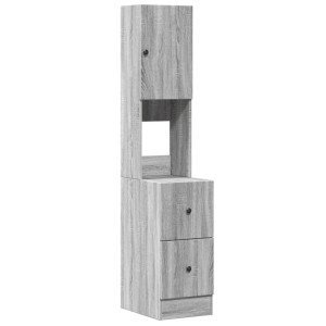 Mueble de cocina madera de ingeniería gris Sonoma 35x50x180 cm H