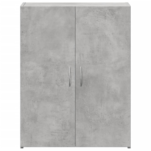 Armario archivador madera ingeniería gris hormigón 60x32x77.5cm M 4