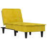 Chaise longue veludo amarelo 2