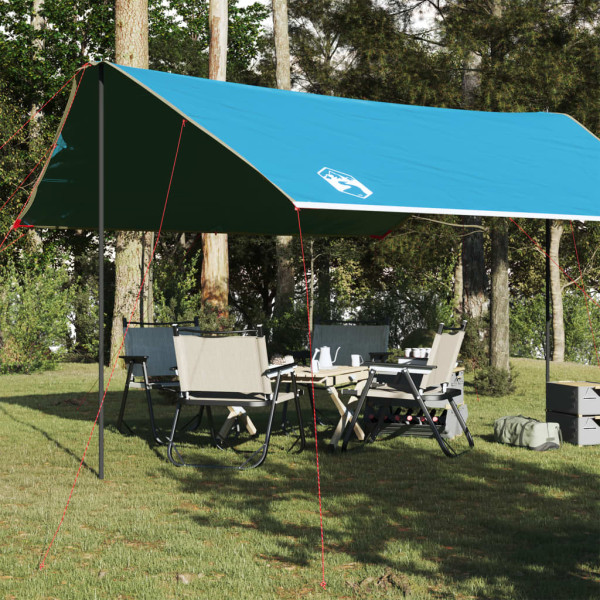 Lona de camping impermeable azul 460x305x210 cm D