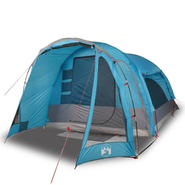 Tenda familiar para 6 pessoas impermeável azul M 2