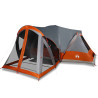 Tenda familiar tipi para 8 pessoas impermeável cinza/laranja 2