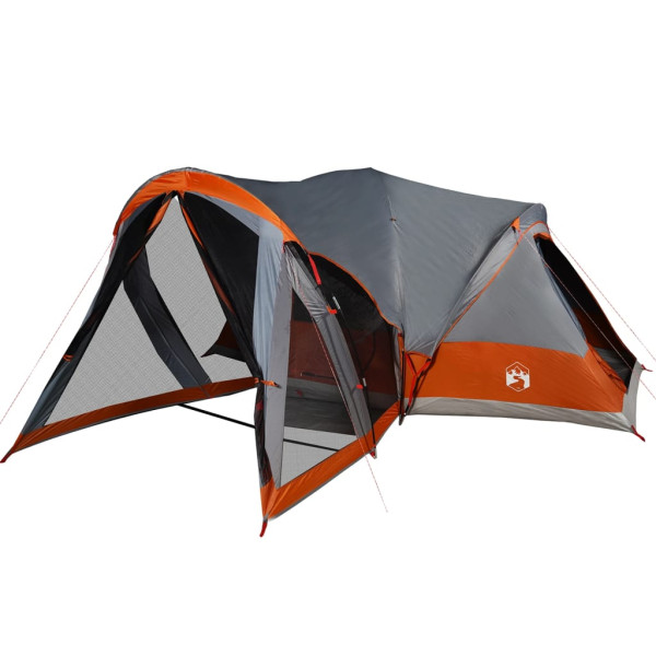Tenda familiar tipi para 8 pessoas impermeável cinza/laranja M 5