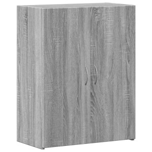 Armario archivador madera ingeniería gris Sonoma 60x32x77.5 cm H