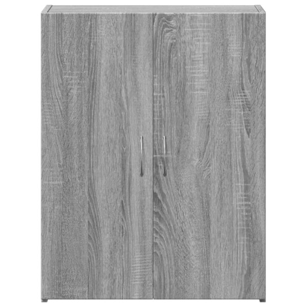 Armario archivador madera ingeniería gris Sonoma 60x32x77.5 cm M 4