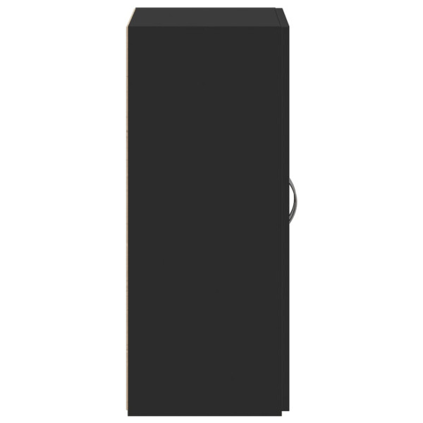 Armario archivador madera de ingeniería negro 60x32x77.5 cm M 5