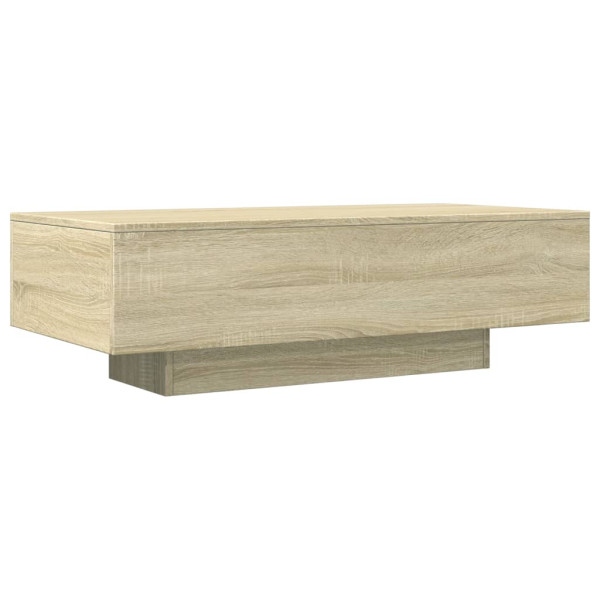 Mesa de centro madera de ingeniería roble Sonoma 100x49.5x31 cm M 2