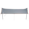 Lona de camping impermeable gris y naranja 460x305x210 cm 4