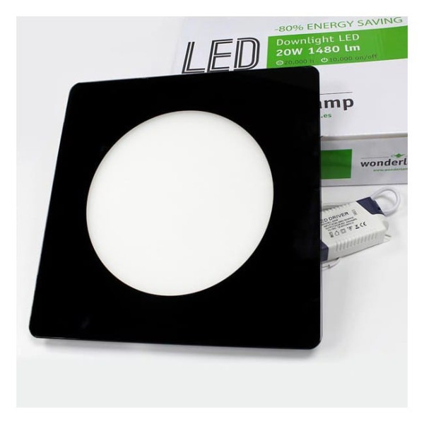 Downlight LED Extraplane Crystal 20W (preto) - Wonderlamp M 4