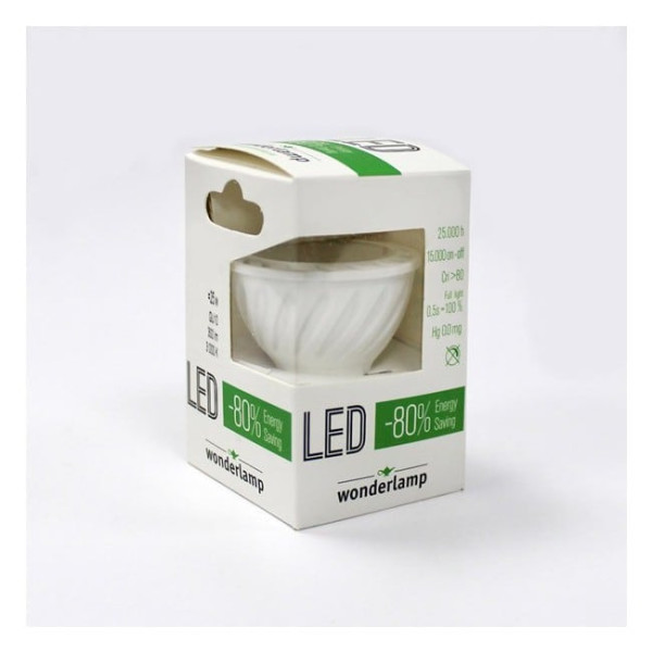 Luz LED GU10. 6,2W. 620Lm. Wonderlamp M 3