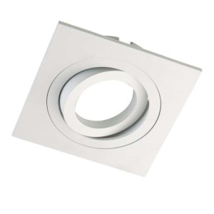 Foco empotrable CLASSIC basculante cuadrado blanco. Wonderlamp H