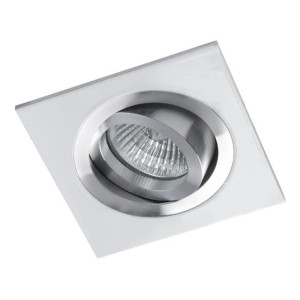 Foco empotrable CLASSIC cuadrado aluminio blanco. Wonderlamp H