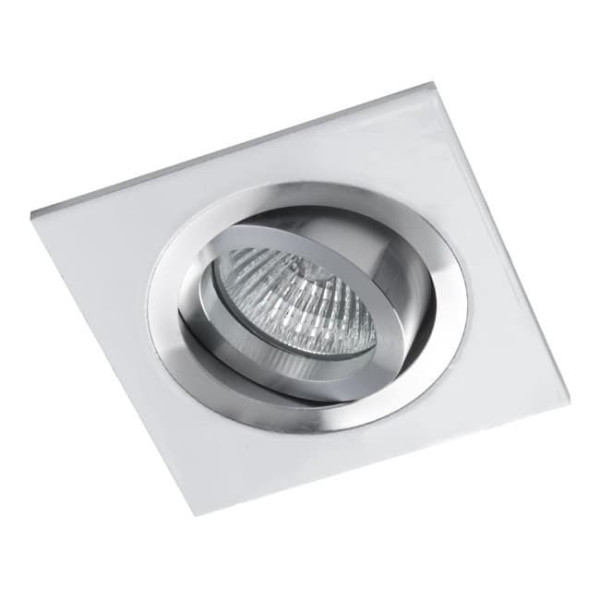 Foco empotrable CLASSIC cuadrado aluminio blanco. Wonderlamp M 2