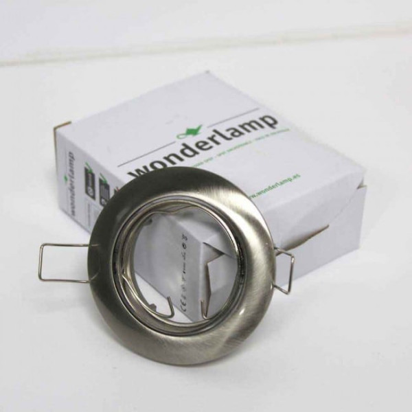 Foco empotrable BASIC redondo níquel. Wonderlamp M 3