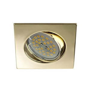 Foco empotrable BASIC cuadrado oro. Wonderlamp H