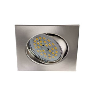 Foco empotrable BASIC cuadrado níquel. H