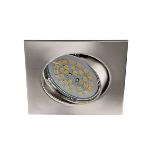 Foco empotrable BASIC cuadrado níquel. M 2