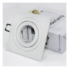 Foco empotrable BASIC cuadrado blanco. Wonderlamp 3