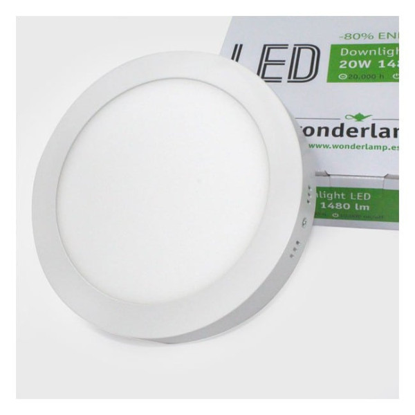 Downlight LED Redondo 20W superficie (blanco) - Wonderlamp M 4