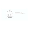Downlight LED Redondo 20W superficie (blanco) - Wonderlamp 5