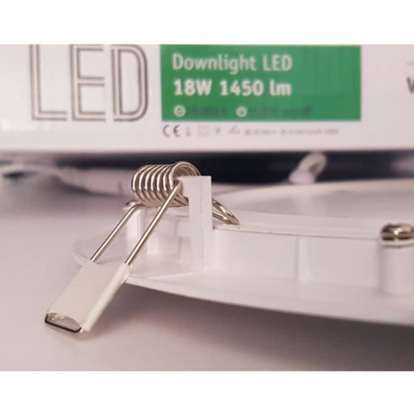 Downlight LED redondo extra plano 18W-6000ºK (branco) M 4