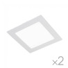 Pack 2 x Downlight LED cuadrado Extraplano 6000K (18W) 1