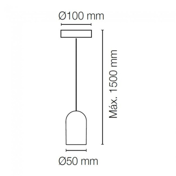 Lámpara de techo Quondam II M 5