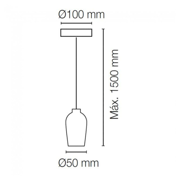 Lámpara de techo Podium II M 5