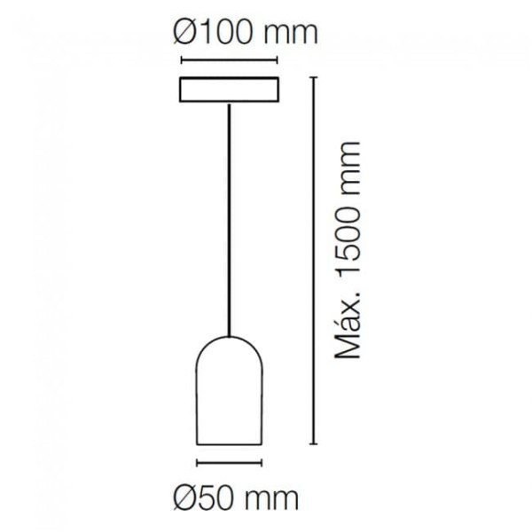 Lâmpada pendente Makami IV M 4