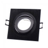 Foco empotrable classic cuadrado negro 1