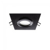 Foco empotrable classic cuadrado negro 5