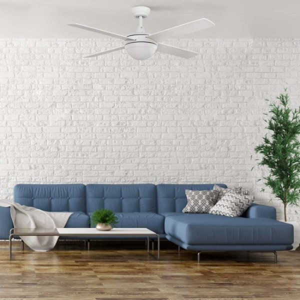 Ventilador de teto com luz de maré branca M 5