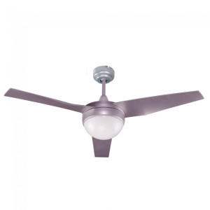 Ventilador de techo con luz Classic Plata H