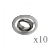 Pack 10 Empotrable Classic redondo aluminio 2