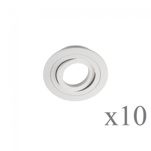Pack 10 Classic redondo blanco H