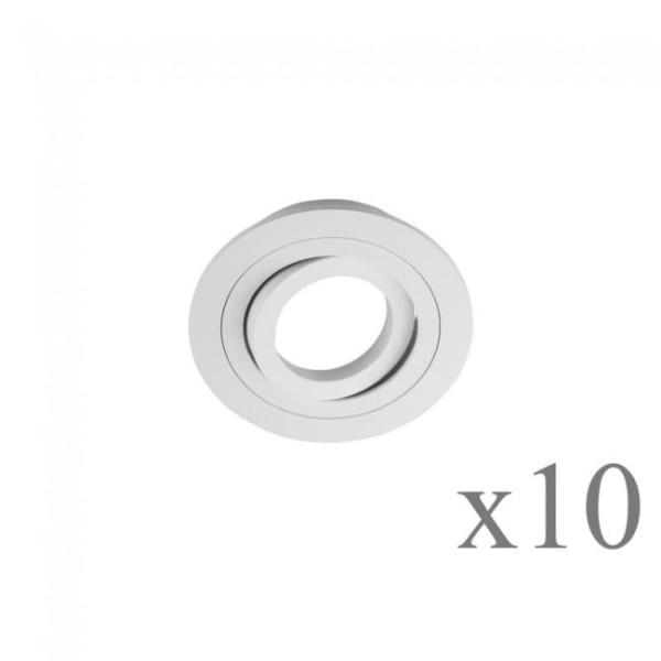 Pack 10 Clássico redondo branco M 2