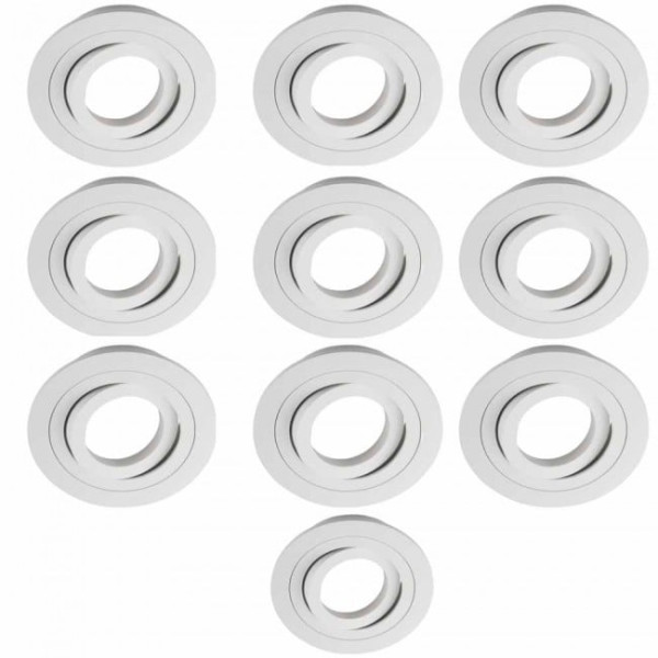 Pack 10 Clássico redondo branco M 4