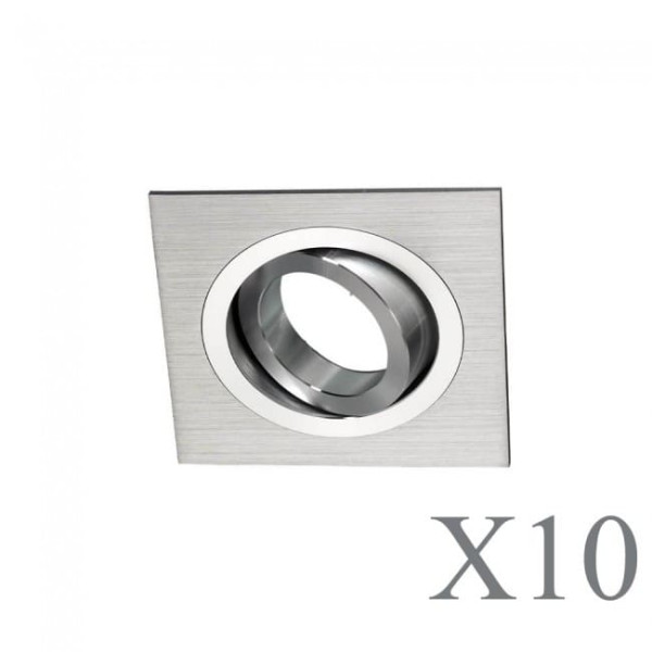 Pack 10 Classic cuadrado aluminio D