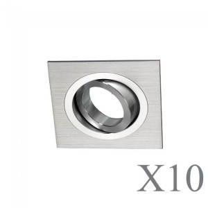 Pack 10 Classic cuadrado aluminio H