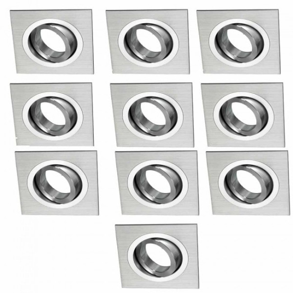 Pack 10 Classic cuadrado aluminio M 4