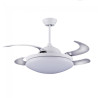 Ventilador LED con aspas plegables Twin Blanco (36W) 3