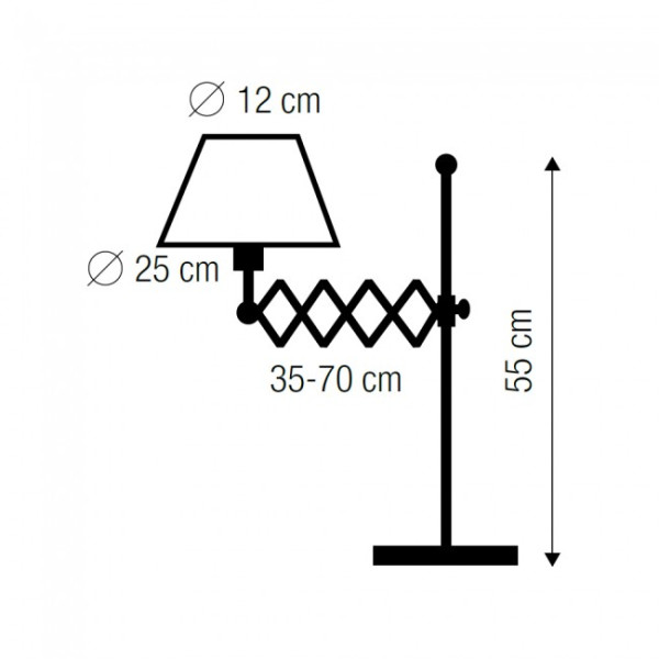 Lâmpada de mesa Medalha M 3