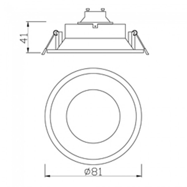 Pacote 5 Empotrables Confort Redondos (branco) M 4