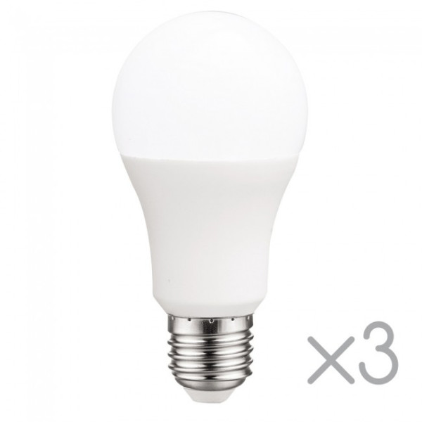Pack 3 Bombillas LED E27 estándar 10 W (Luz fría) D