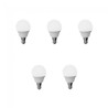 Pack 5 Bombillas LED E14 Esféricas 6W (luz neutra) 4