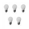 Pacote 5 lâmpadas LED E27 Esféricas 6W (luz neutra) 4